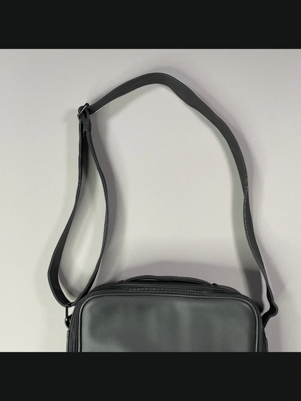 Cadillac Cross Body Bag black leather car storage case messenger